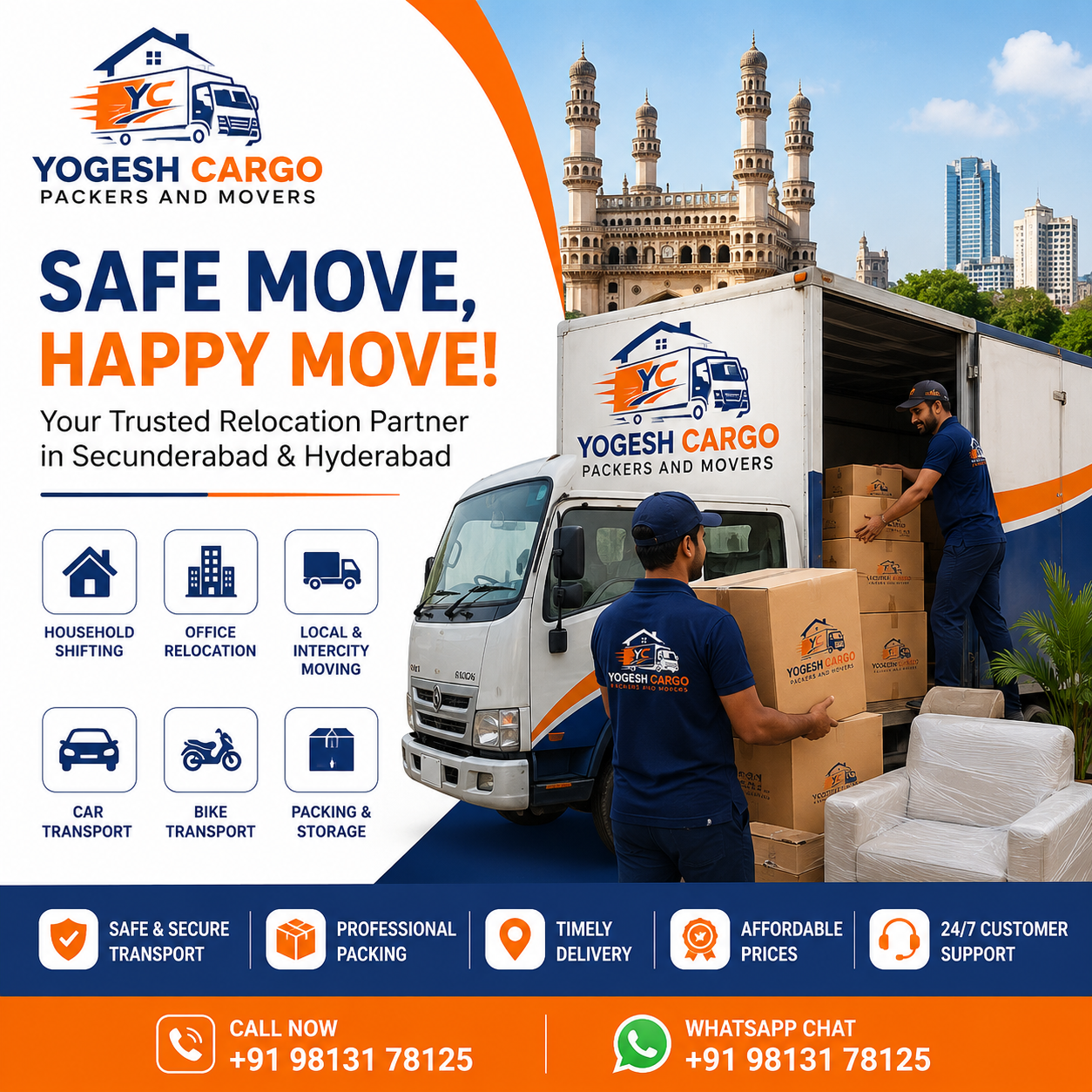 Yogesh Cargo Packers and Movers Secunderabad Hyderabad